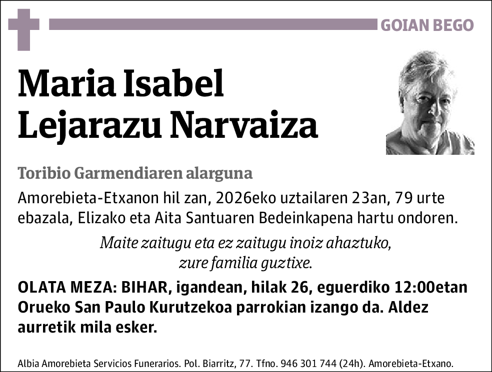María Isabel Lejarazu Narvaiza