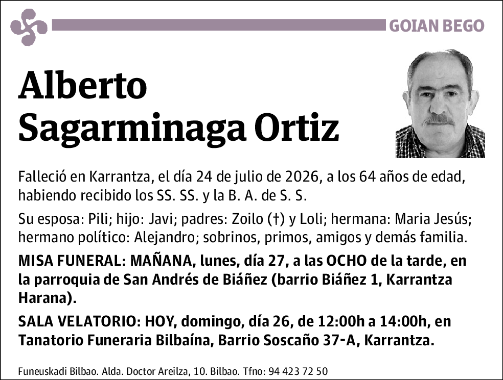 Alberto Sagarminaga Ortiz