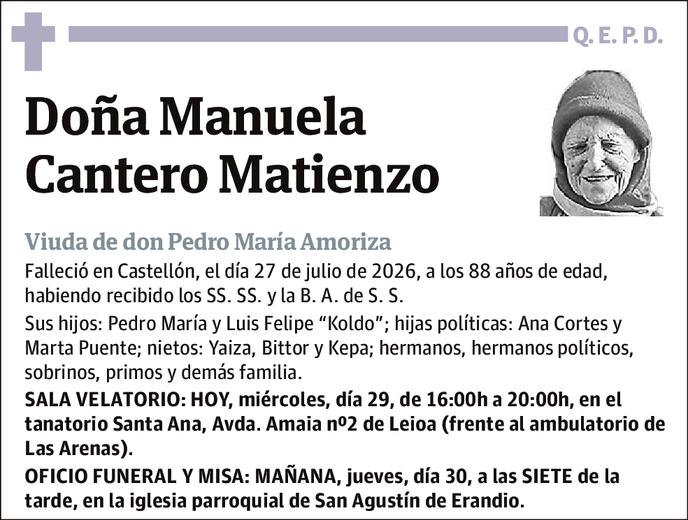 Manuela Cantero Matienzo