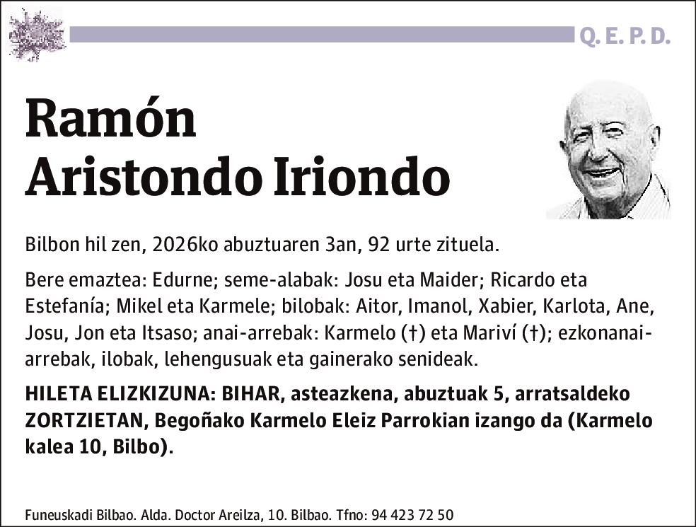 Ramón Aristondo Iriondo