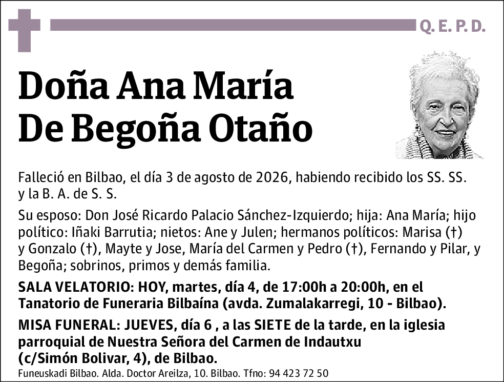 Ana María De Begoña Otaño