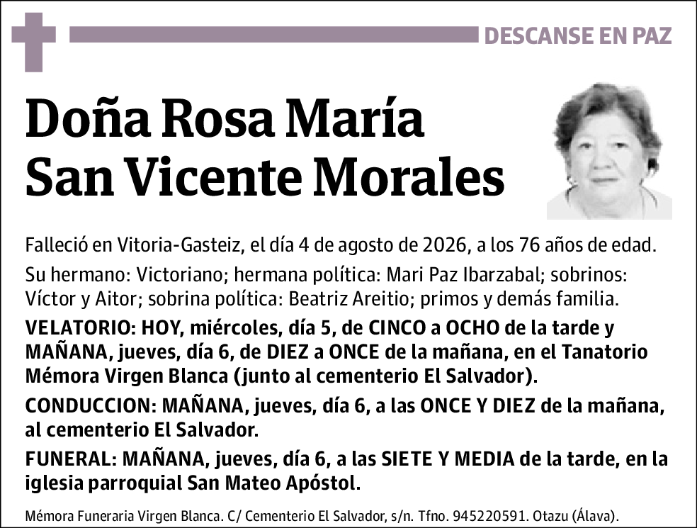 Rosa María San Vicente Morales