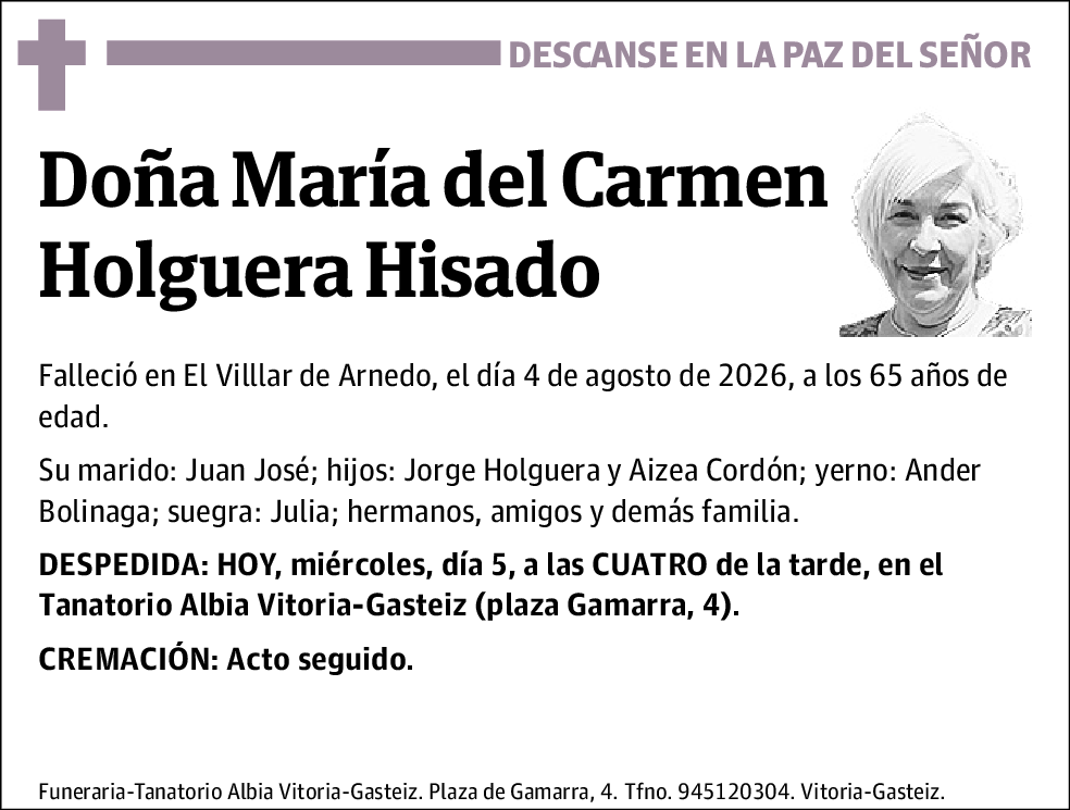 María Del Carmen Holguera Hisado