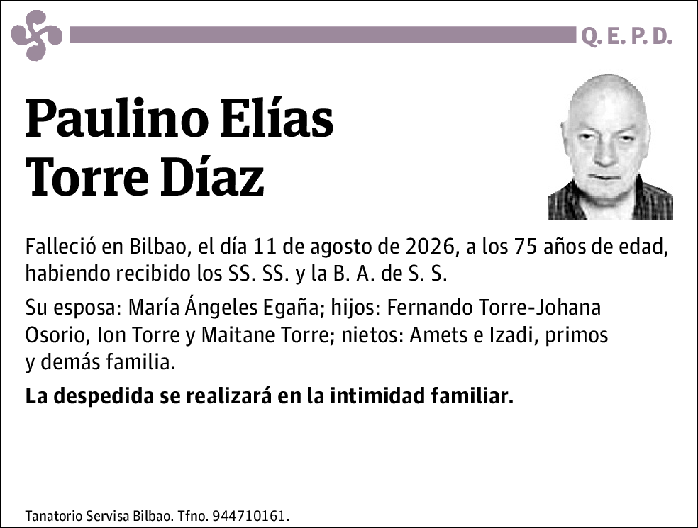 Paulino Elías Torre Díaz
