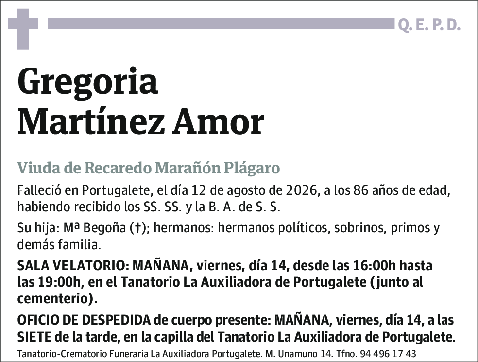Gregoria Martínez Amor
