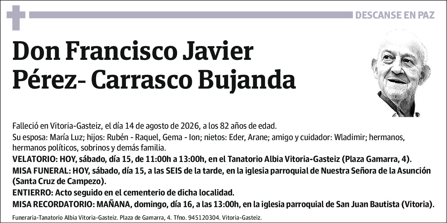 Francisco Javier Pérez-Carrasco Bujanda