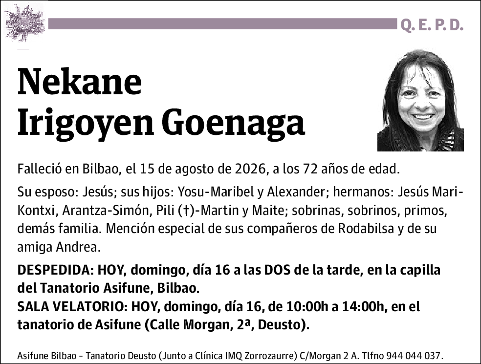 Nekane Irigoyen Goenaga