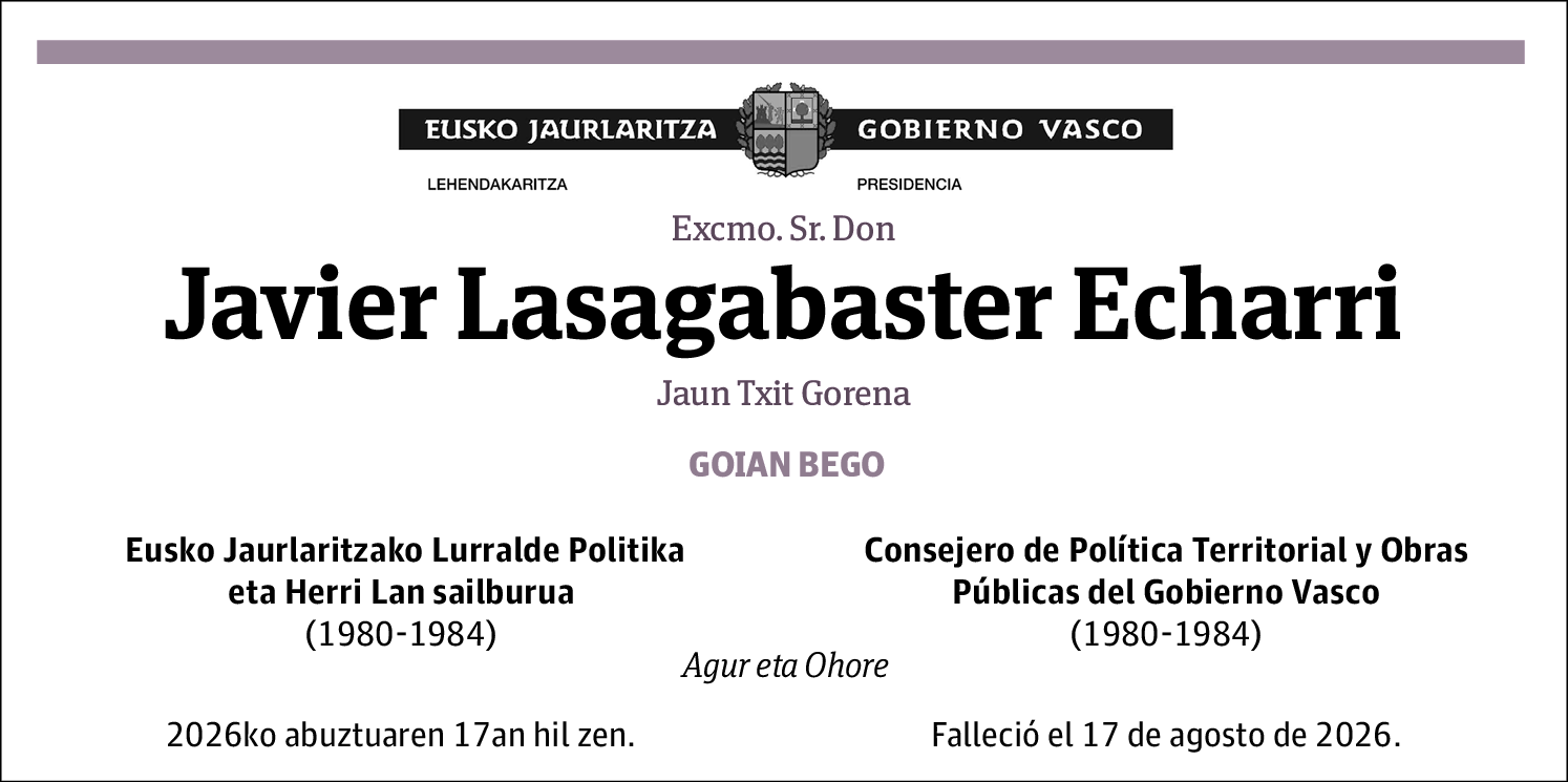 Javier Lasagabaster Echarri