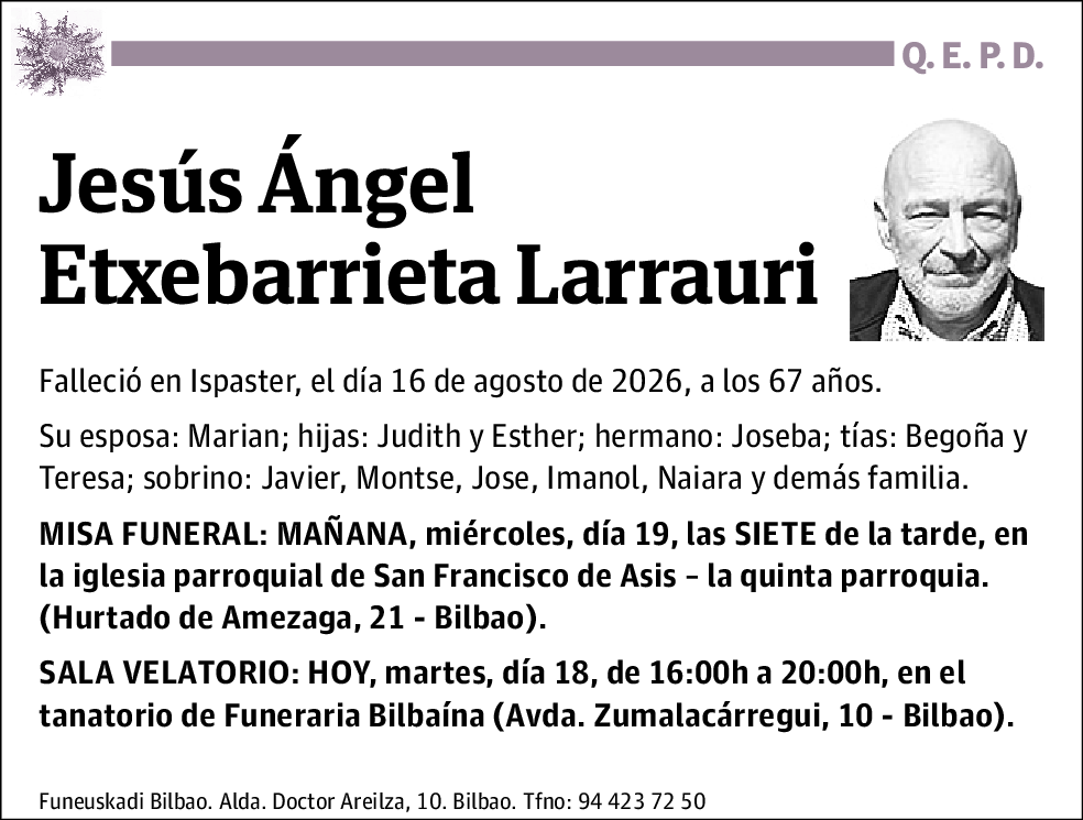 Jesús Ángel Etxebarrieta Larrauri