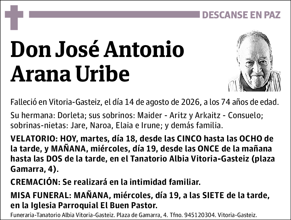José Antonio Arana Uribe