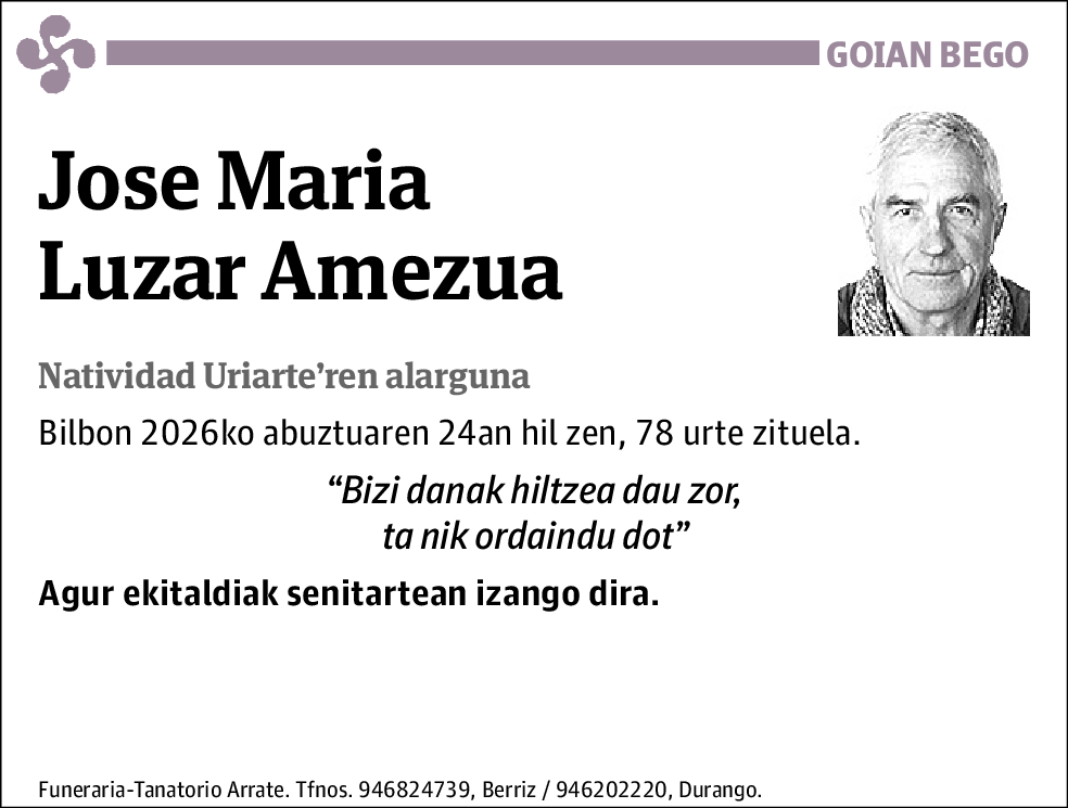 Jose Maria Luzar Amezua