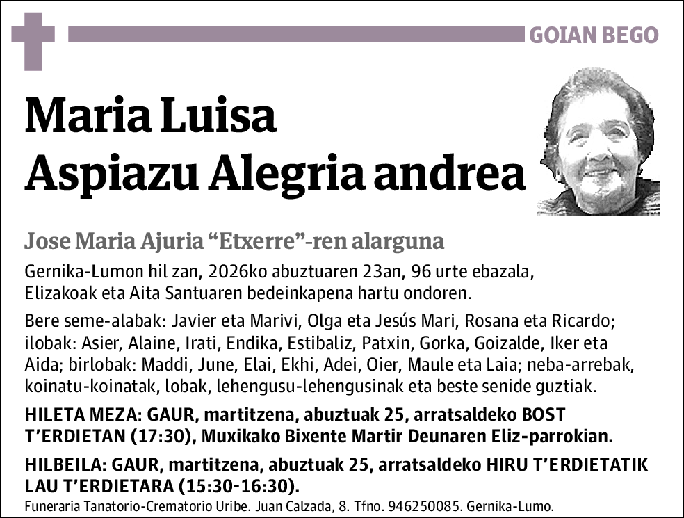 Maria Luisa Aspiazu Alegria
