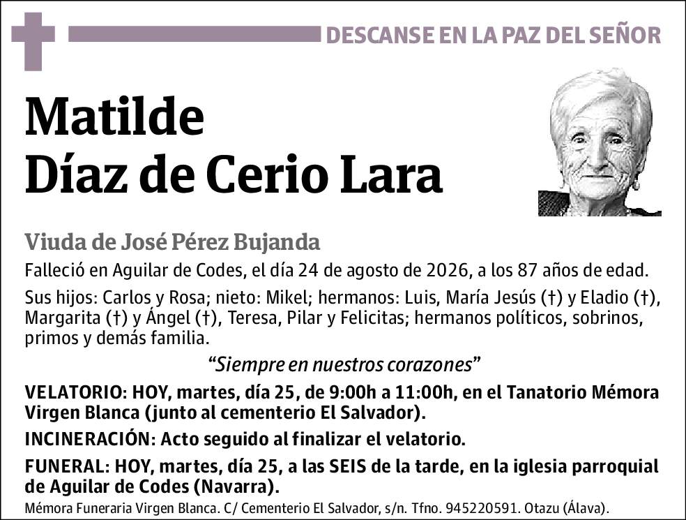 Matilde Díaz de Cerio Lara
