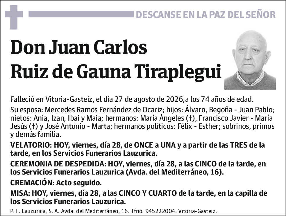 Juan Carlos Ruiz de Gauna Tiraplegui