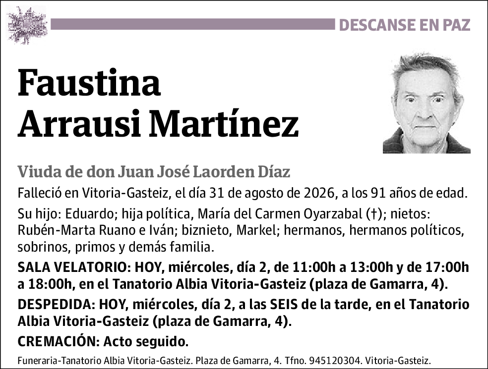 Faustina Arrausi Martínez