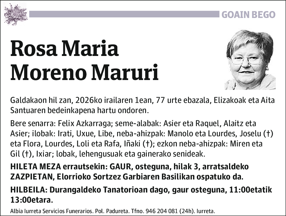 Rosa María Moreno Maruri