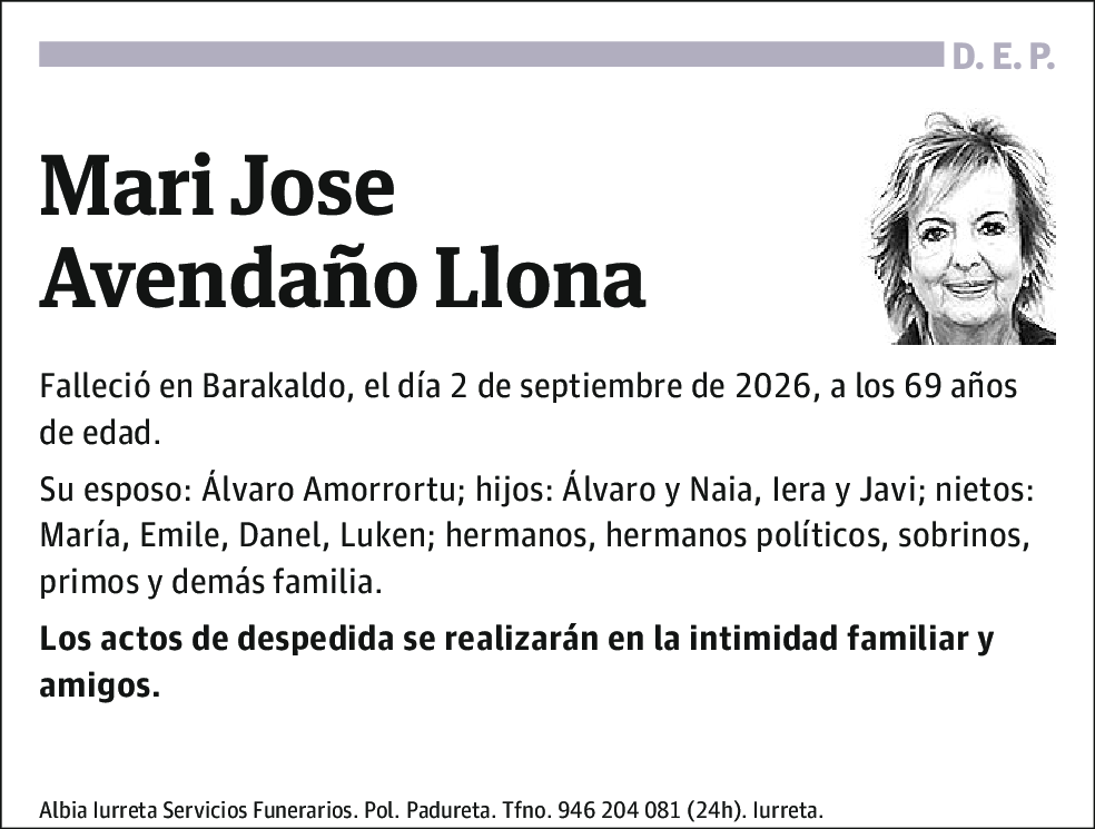Mari Jose Avendaño Llona