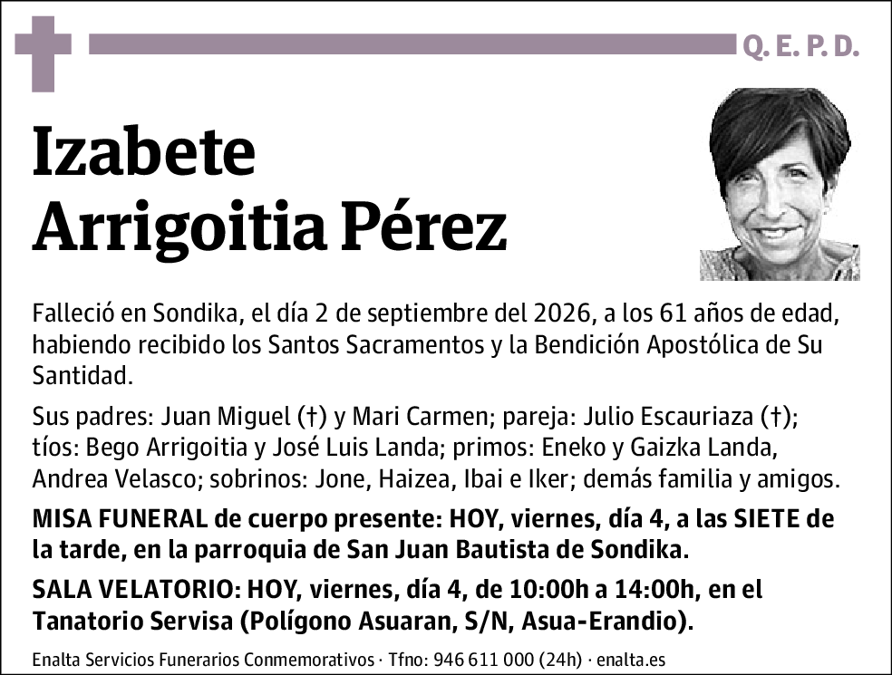Izabete Arrigoitia Pérez