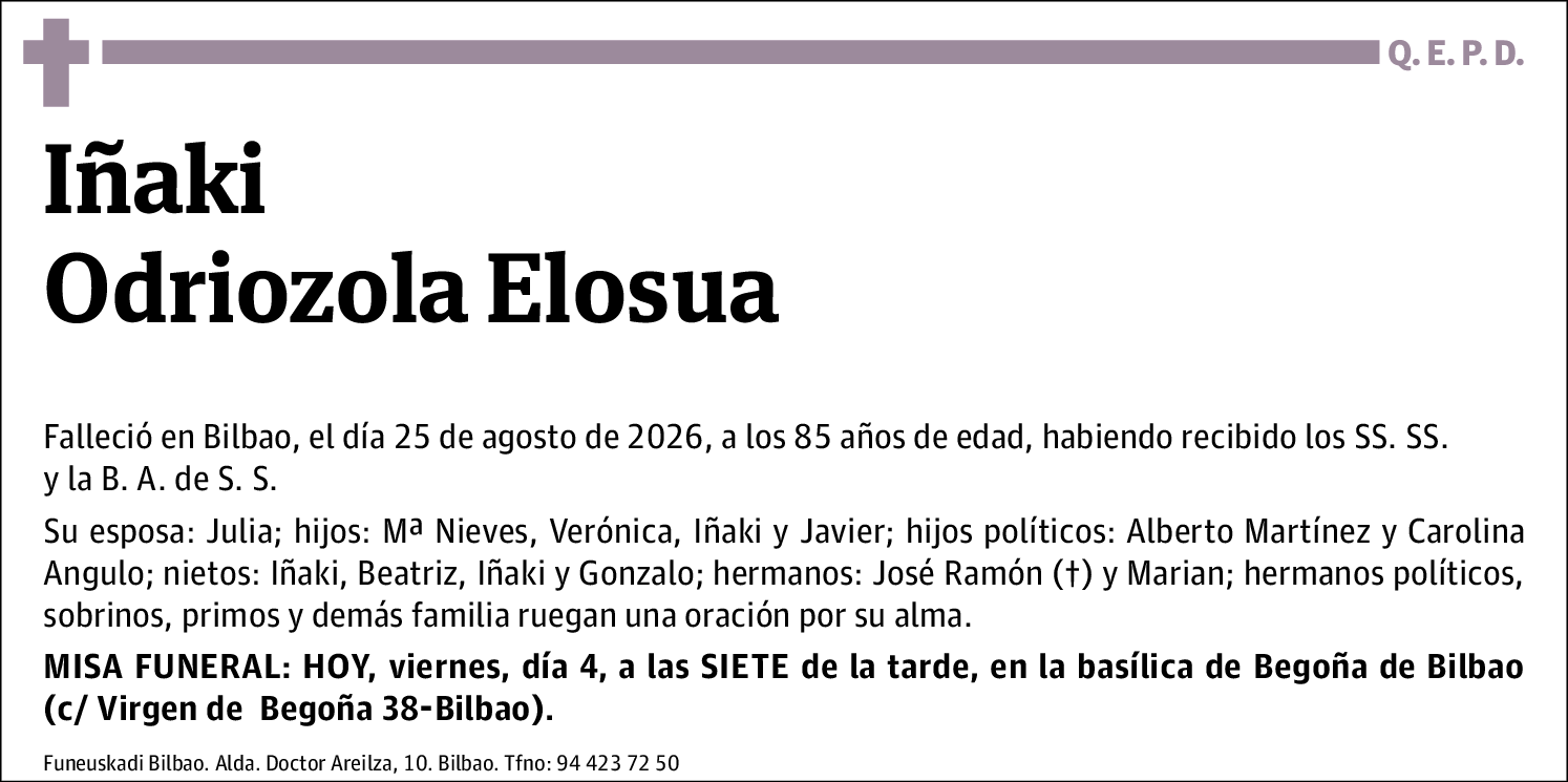 Iñaki Odriozola Elosua