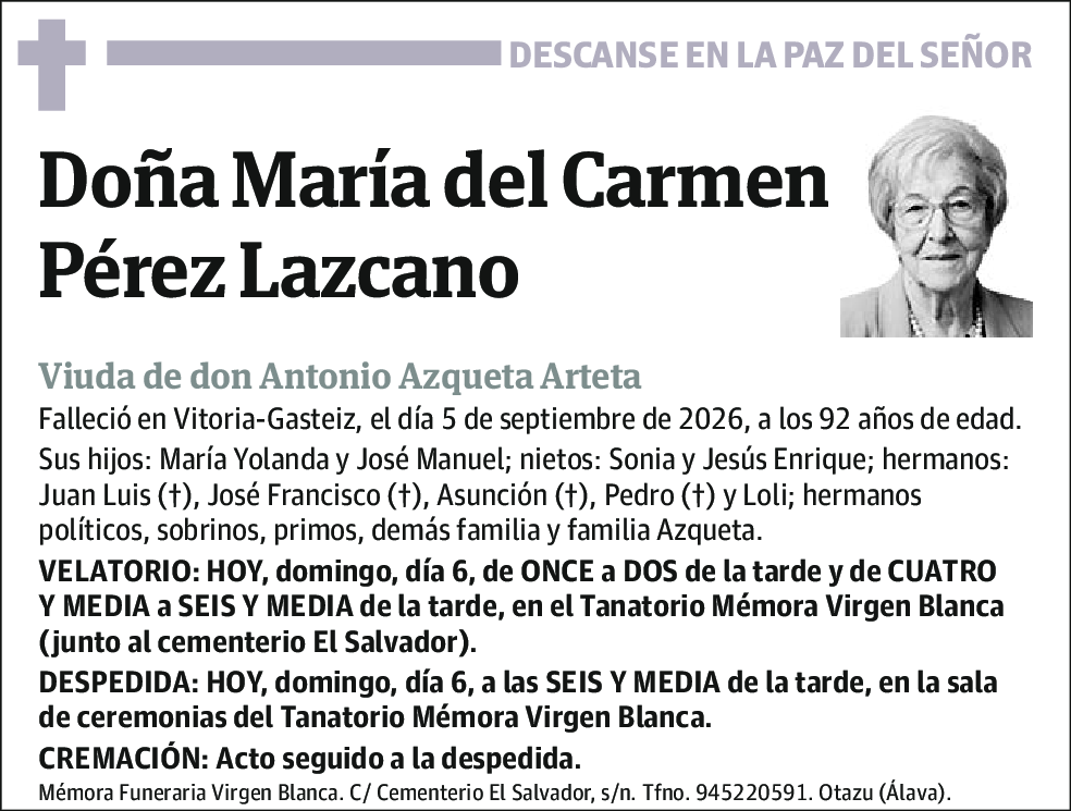 María del Carmen Pérez Lazcano