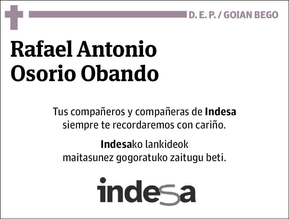 Rafael Antonio Osorio Obando