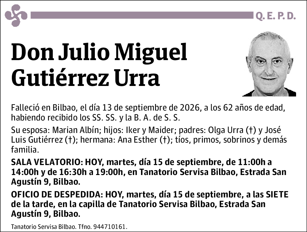 Julio Miguel Gutiérrez Urra