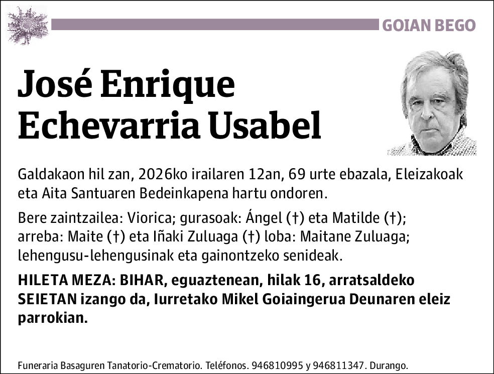 José Enrique Echevarria Usabel
