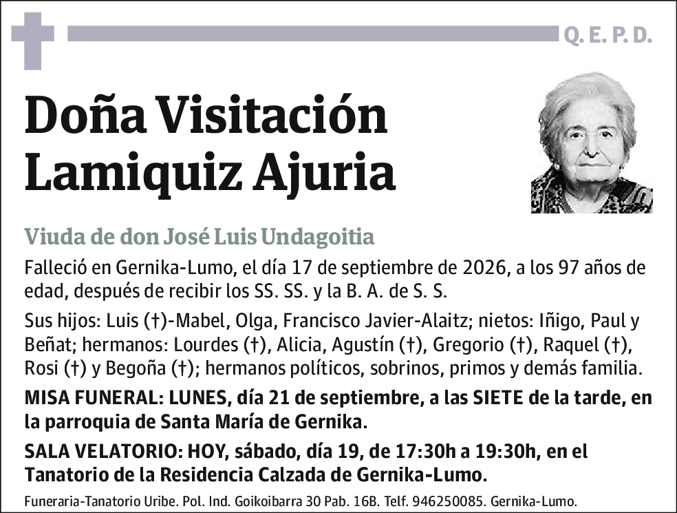 Visitación Lamiquiz Ajuria