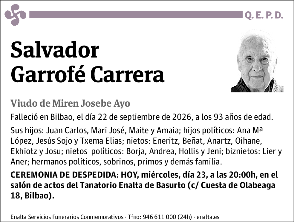 Salvador Garrofé Carrera