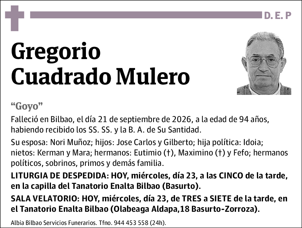 Gregorio Cuadrado Mulero