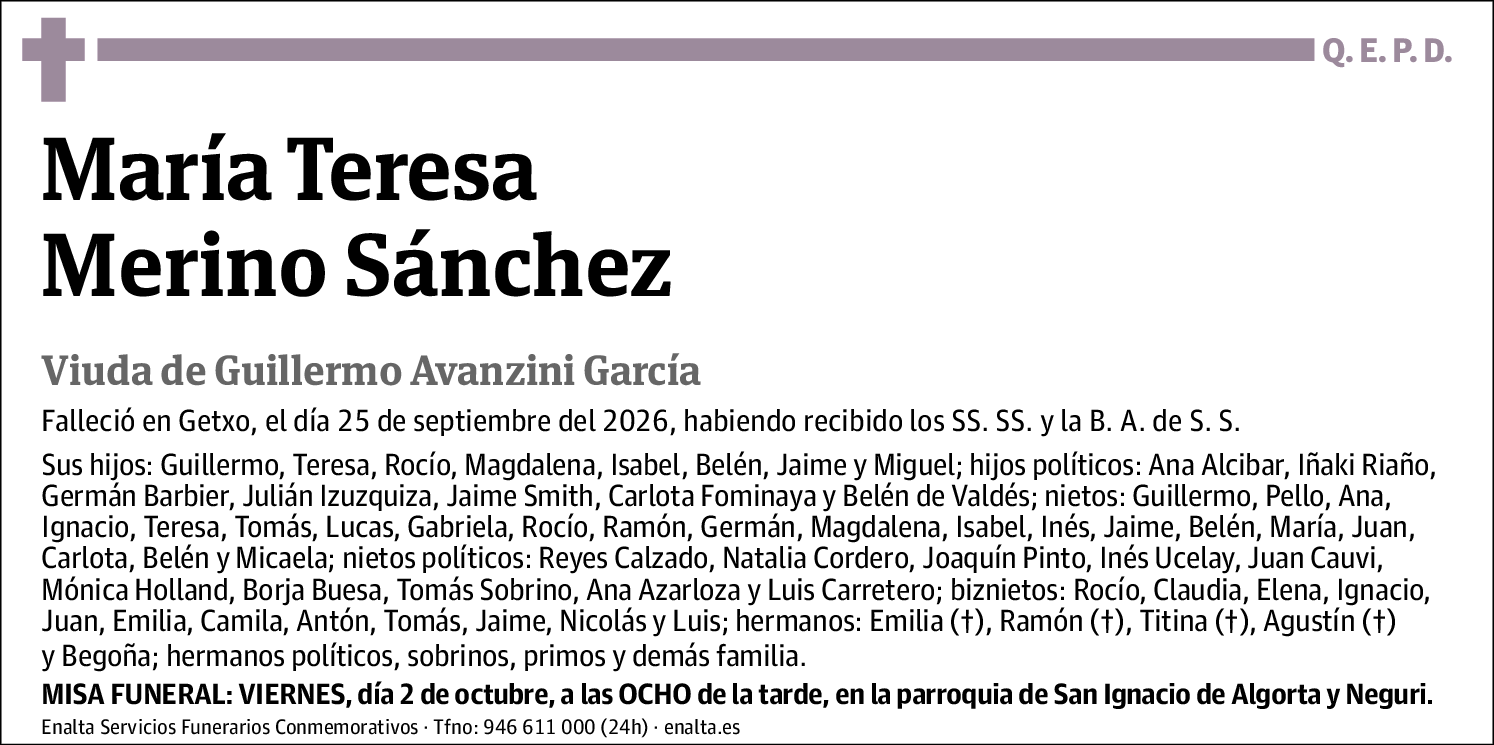María Teresa Merino Sánchez