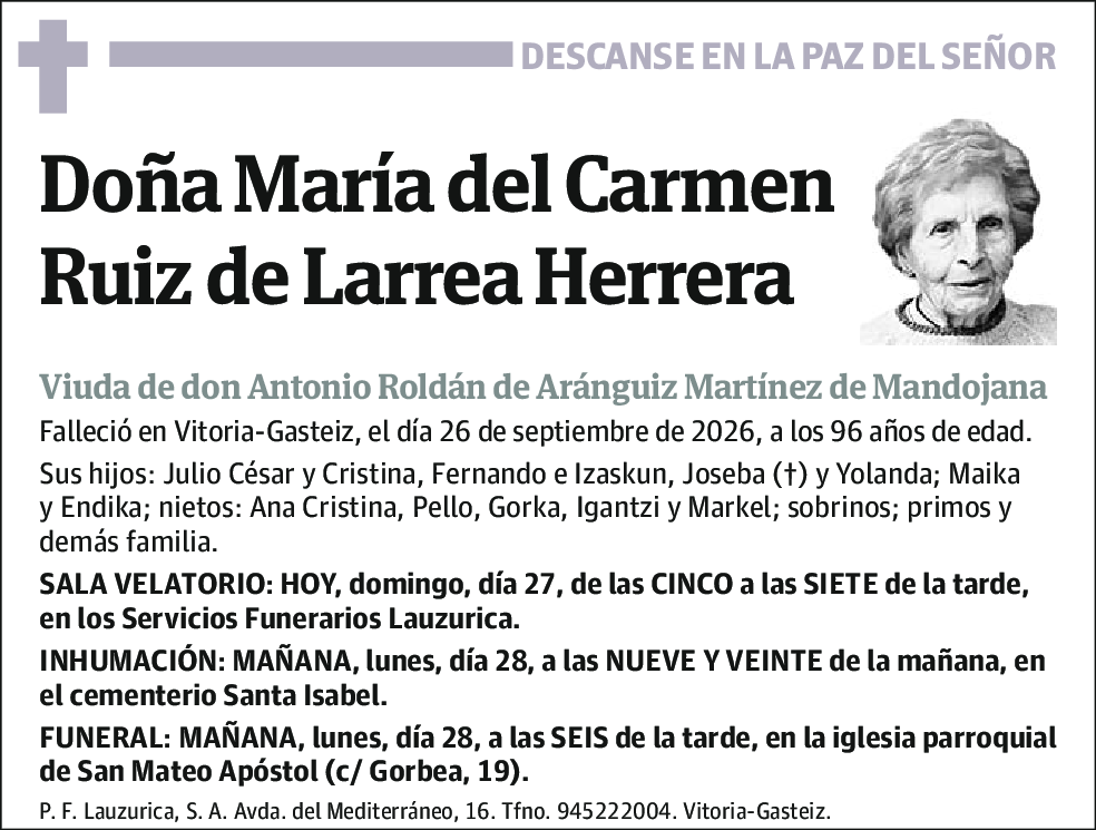 María del Carmen Ruiz de Larrea Herrera