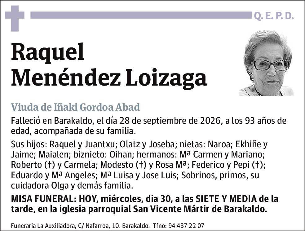 Raquel Menéndez Loizaga