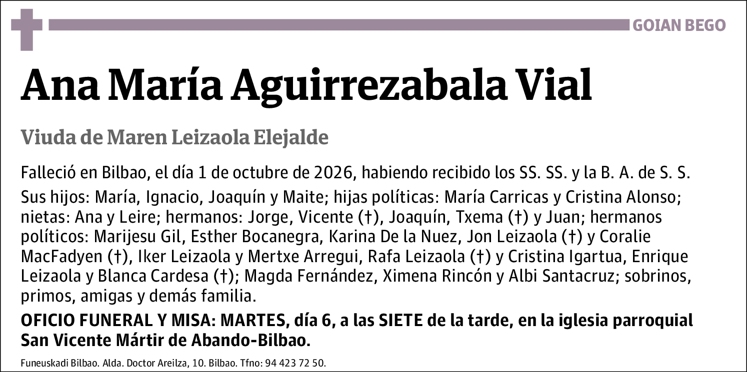 Ana María Aguirrezabala Vial