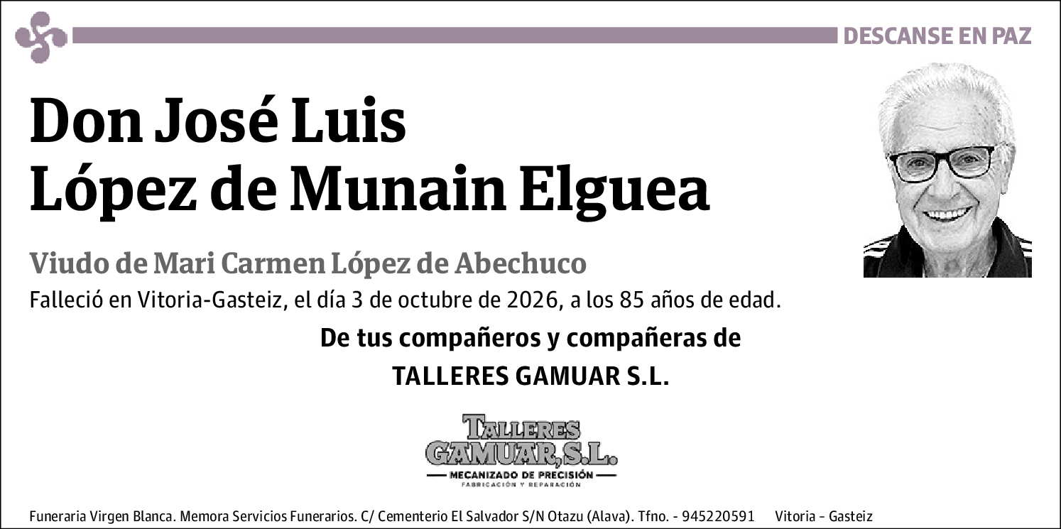 José Luis López de Muniain Elguea