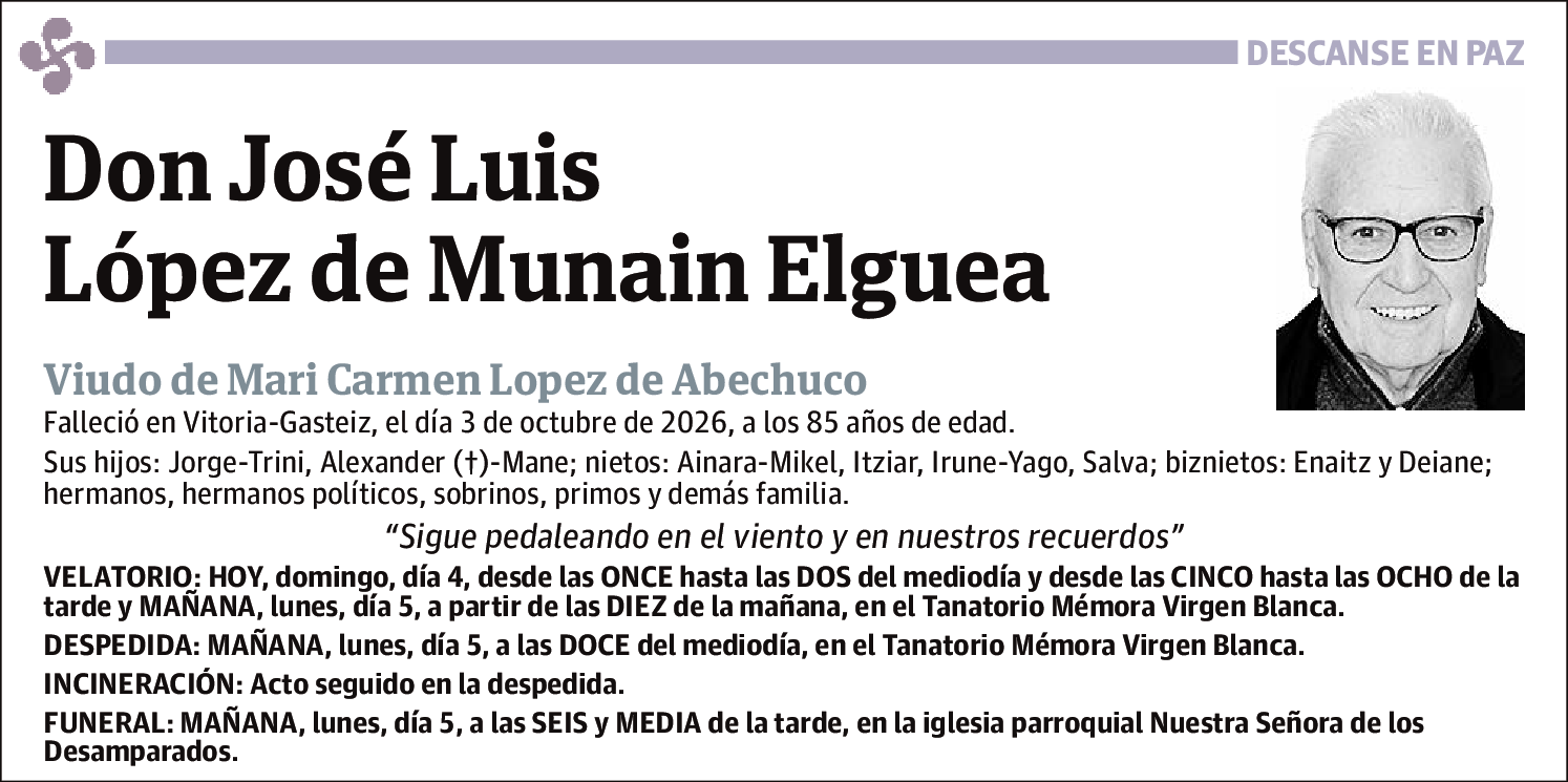 José Luis López de Muniain Elguea