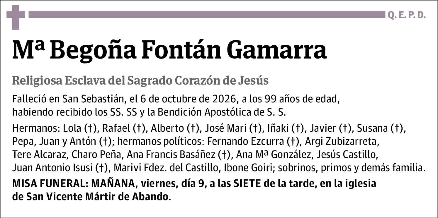 Mª Begoña Fontán Gamarra