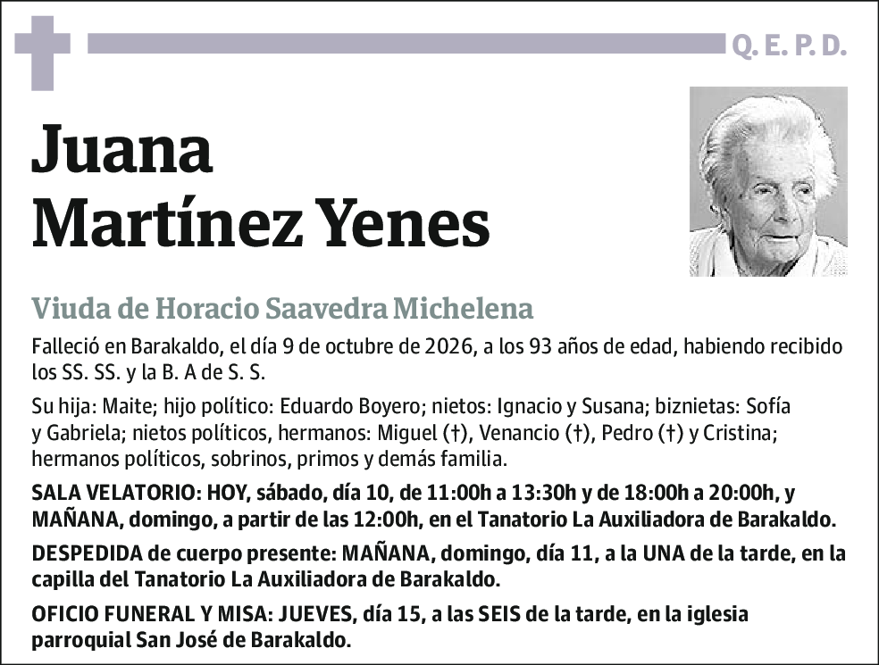 Juana Martínez Yenes