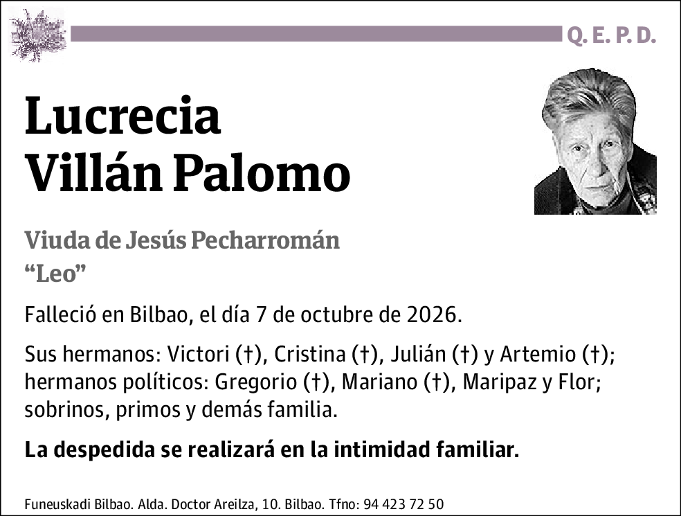 Lucrecia Villán Palomo