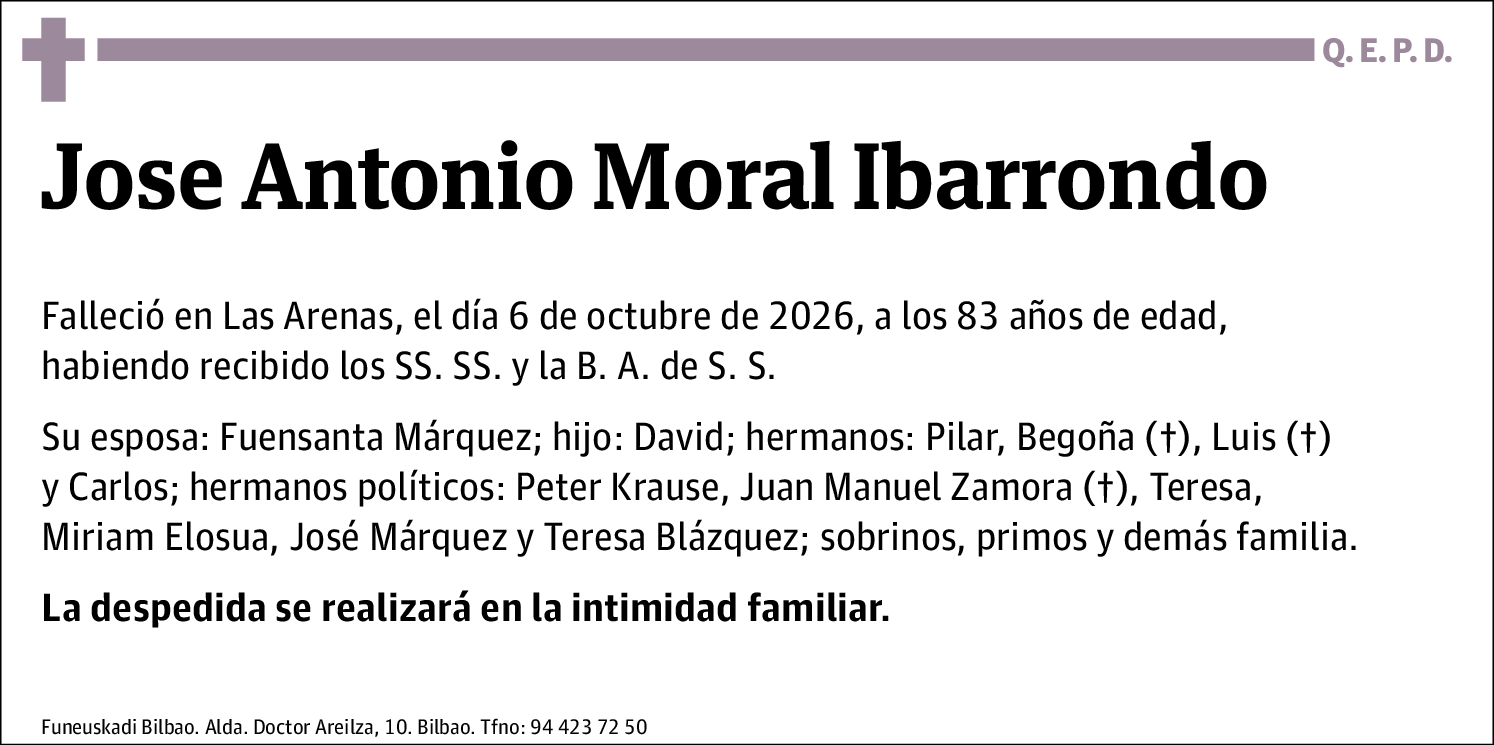 Jose Antonio Moral Ibarrondo