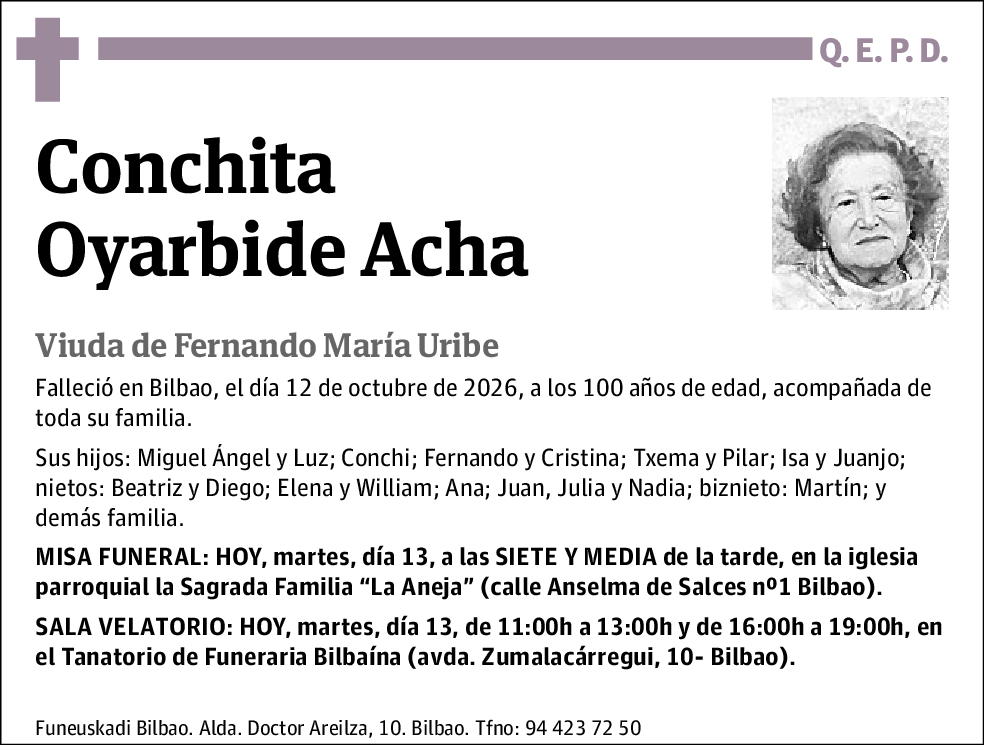 Conchita Oyarbide Acha