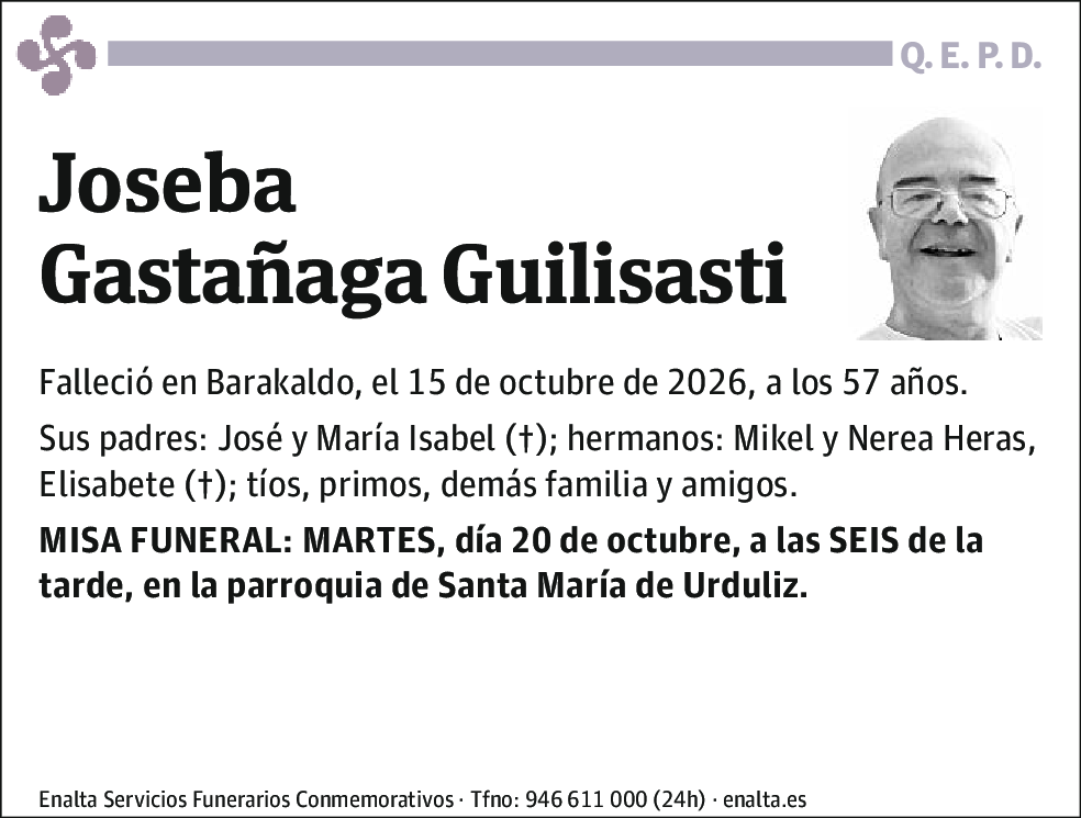 Joseba Gastañaga Guilisasti