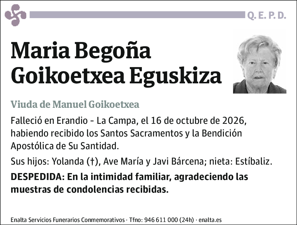 Maria Begoña Goikoetxea Eguskiza
