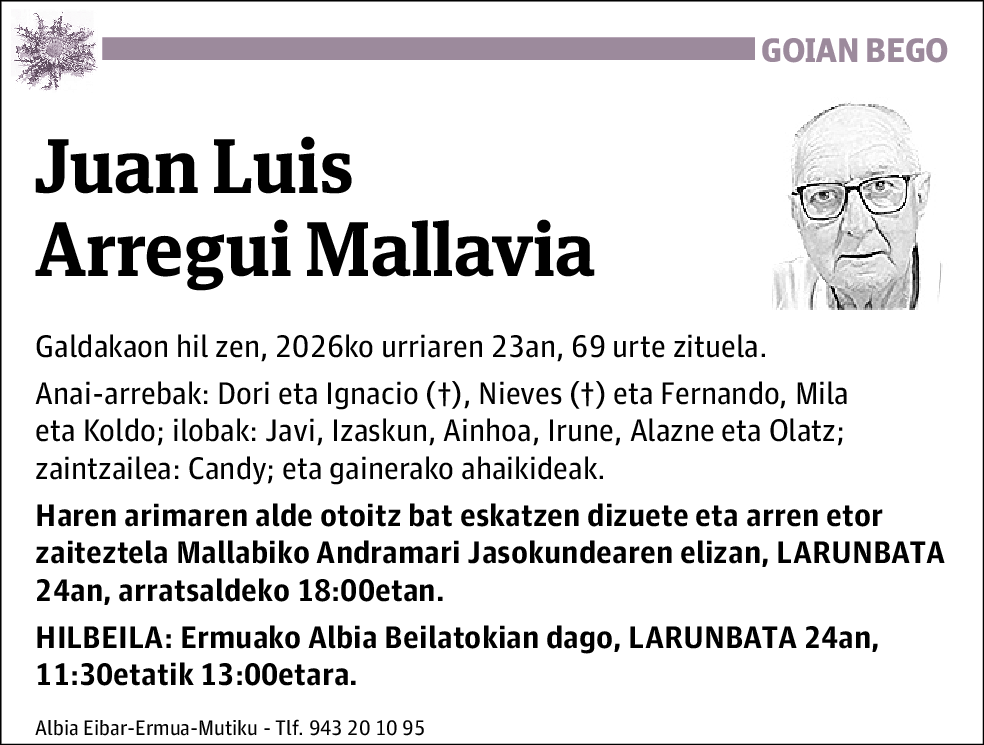 Juan Luis Arregui Mallavia