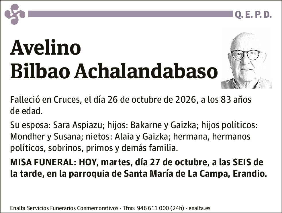 Avelino Bilbao Achalandabaso