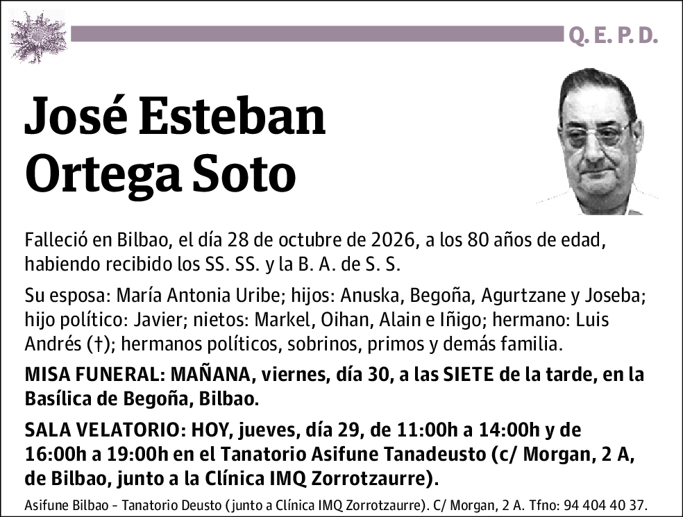 Jose Esteban Ortega Soto