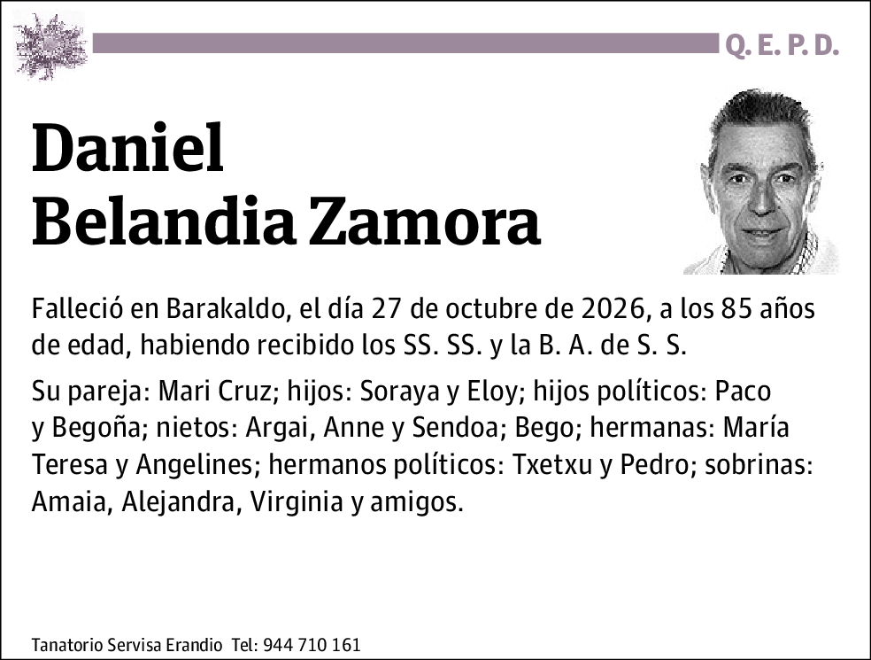 Daniel Belandia Zamora