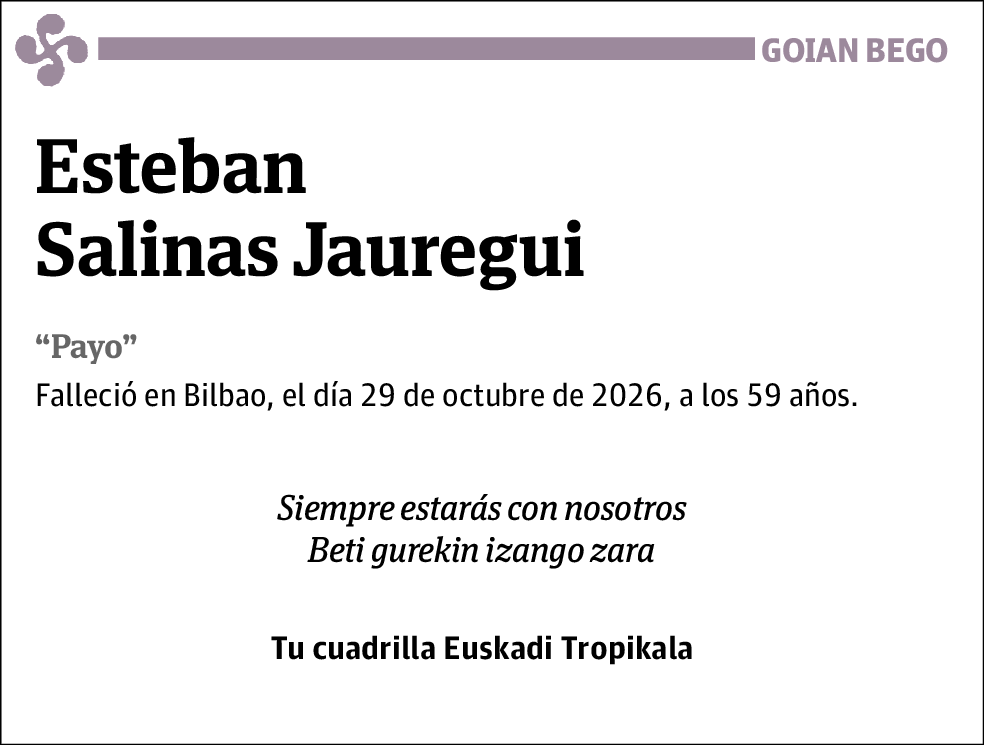 Esteban Salinas Jauregui