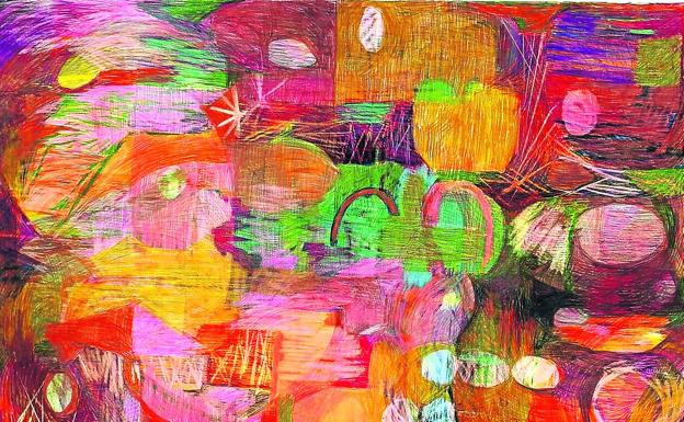 802 euros. 'Landscape 1', 2020, by Izaskun Araluzea. Pencil on paper. 100 x 70 cm.
