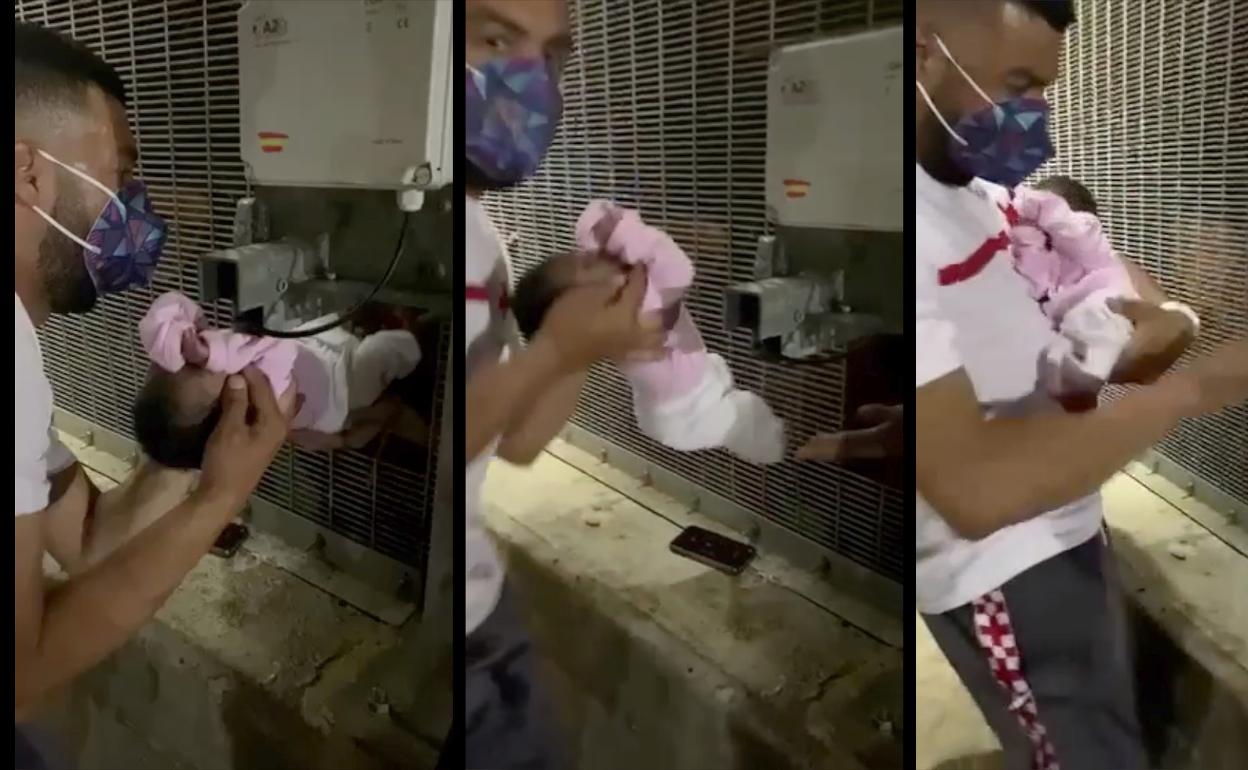 Un Monitor De Cruz Roja Salva A Una Bebe Atrapada En La Valla Fronteriza De Ceuta El Correo